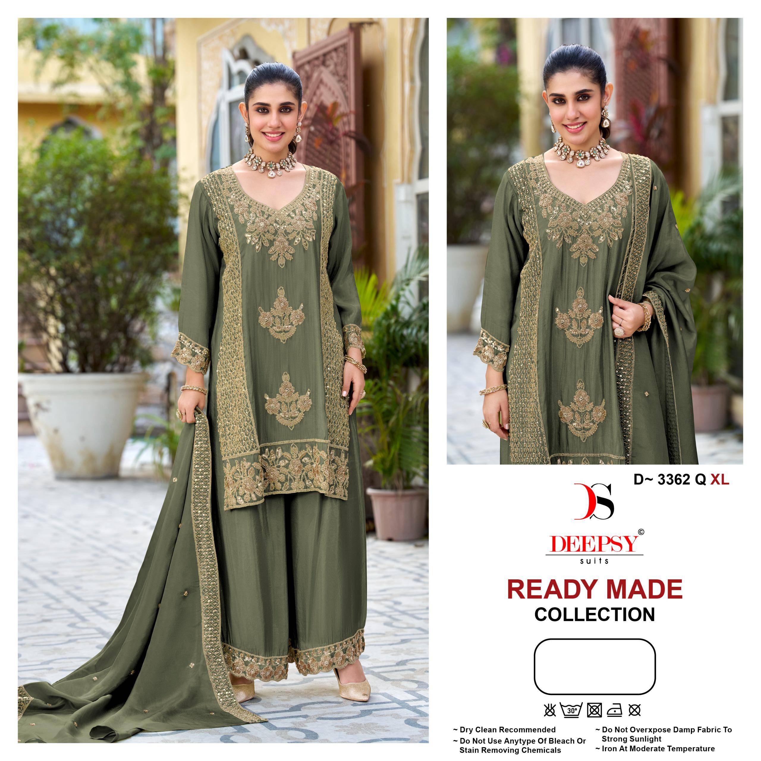 Deepsy D-3362 colors by Deepsy 3362 Q TO 3362 T SERIES Pakistani Stylish Beautiful Colourful Printed & Embroidered Party Dresses At Wholesale Price
